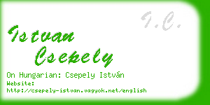 istvan csepely business card